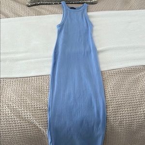 Zara midi ribbed Bodycon dress